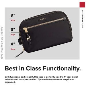 Tumi voyageur Erie travel case black